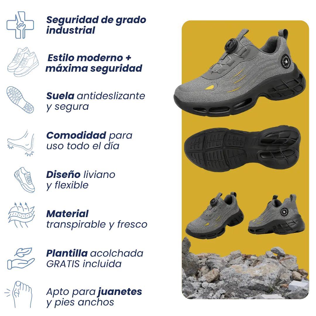 Tenis de Seguridad Ultraligeros SafeStep - Comodidad y Seguridad