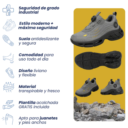Tenis de Seguridad Ultraligeros SafeStep - Comodidad y Seguridad